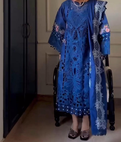 New Collection Women Embroidered 3PCS Suit
