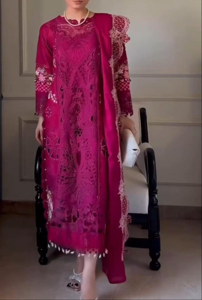New Collection Women Embroidered 3PCS Suit