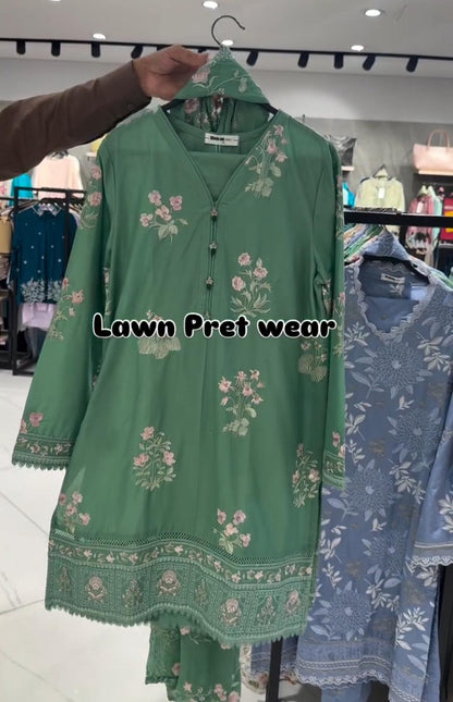 Lawn 3PC Suit for Women