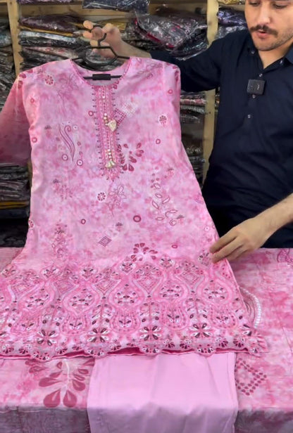 Women Embroidery 3PCS Suit For Summers