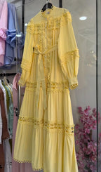 Women Premium Lace Maxi Dress