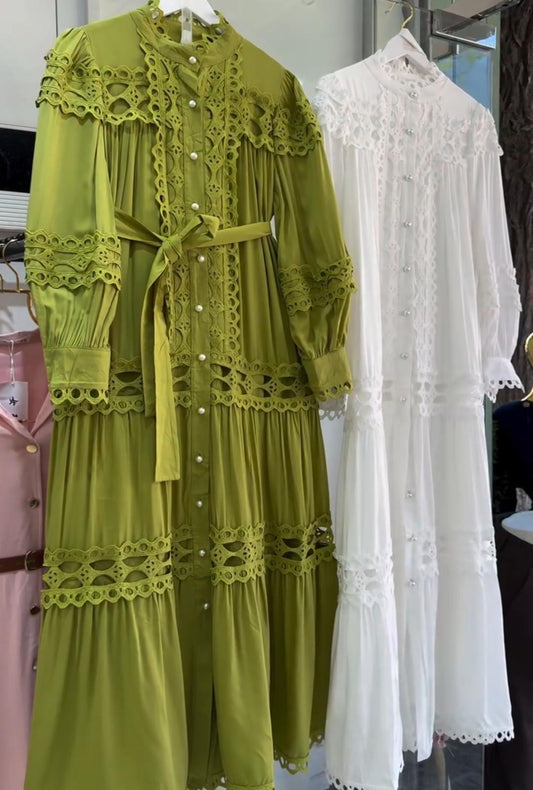 Women Premium Lace Maxi Dress